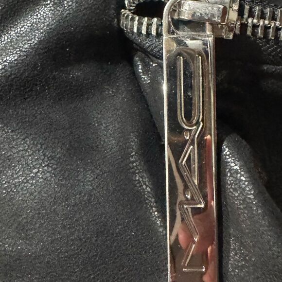 Black MAC Cosmetic Backpack with Silver Zippers - Picture 7 of 8